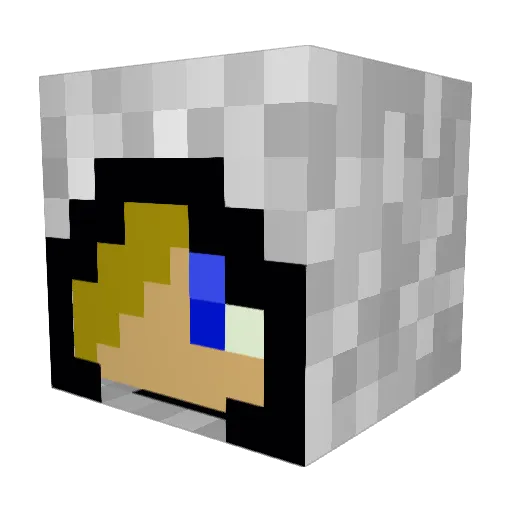Hughesey127 Minecraft avatar head, 3D render