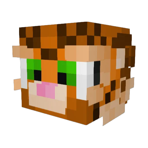 Hughie415 Minecraft avatar head, 3D render