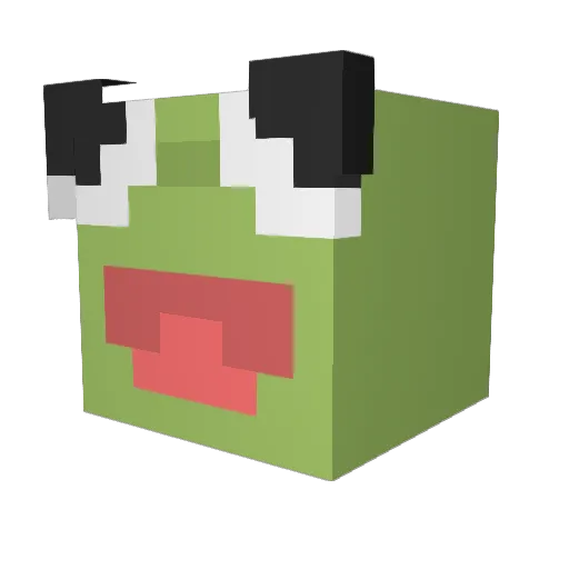HughyJenkins Minecraft avatar head, 3D render