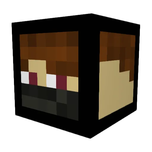 Huginator3001 Minecraft avatar head, 3D render