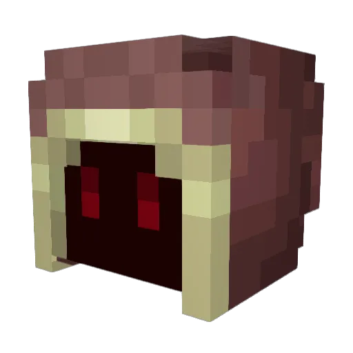 Huginsa Minecraft avatar head, 3D render