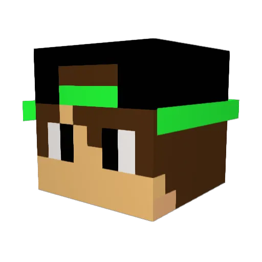 HugoBatista Minecraft avatar head, 3D render