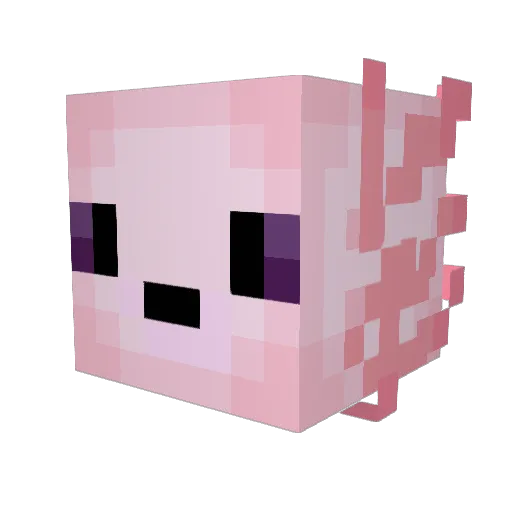 HugoJacquet Minecraft avatar head, 3D render