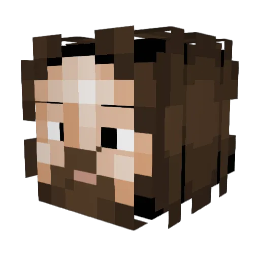 HugoKilsby Minecraft avatar head, 3D render