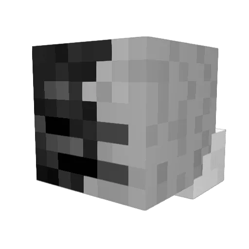 HugoLeBoss08 Minecraft avatar head, 3D render