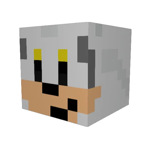 HugoMax54 Minecraft avatar head, 3D render