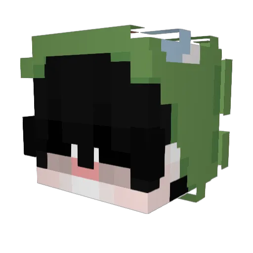 HugoVil Minecraft avatar head, 3D render