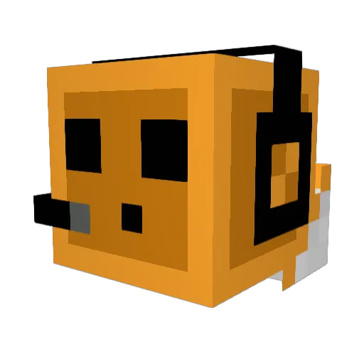 HugoWiland Minecraft avatar head, 3D render