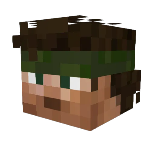 Hugo_0815 Minecraft avatar head, 3D render