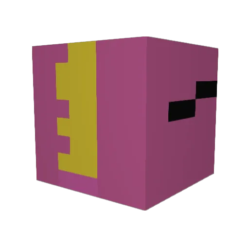Hugo_7855 Minecraft avatar head, 3D render