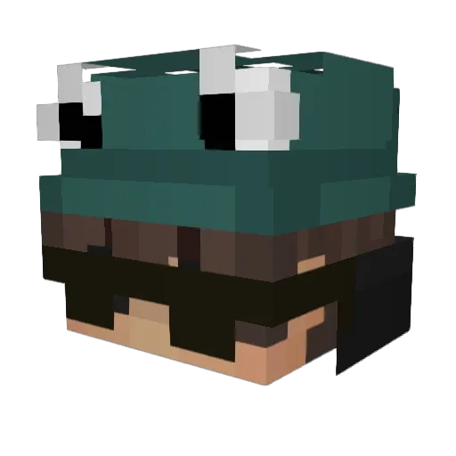 Hugo_Clyde Minecraft avatar head, 3D render