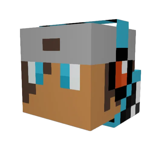 Hugo_Hallin Minecraft avatar head, 3D render