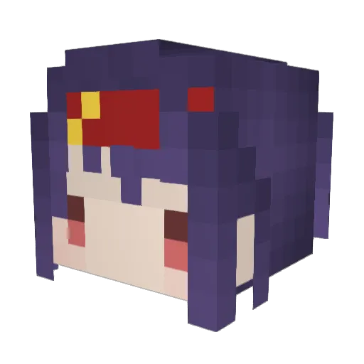 Hugo_Hime Minecraft avatar head, 3D render