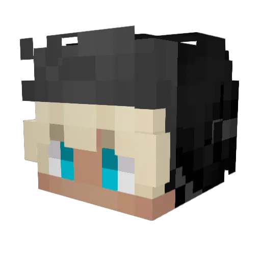 Hugo_cleapt Minecraft avatar head, 3D render