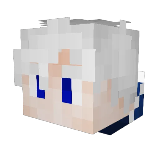 Hugo_go Minecraft avatar head, 3D render