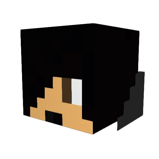 Hugoandre9 Minecraft avatar head, 3D render