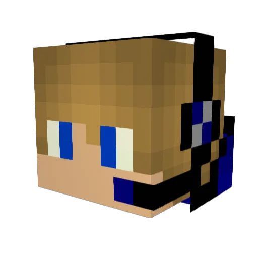 Hugoboss05 Minecraft avatar head, 3D render