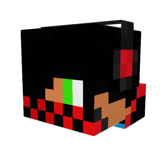 Hugodu51 Minecraft avatar head, 3D render