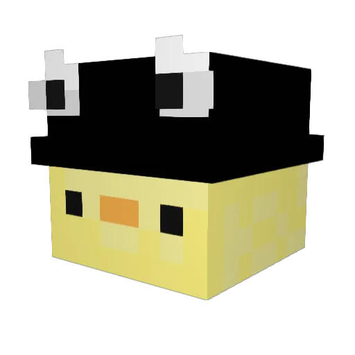 HugoisaNinja Minecraft avatar head, 3D render