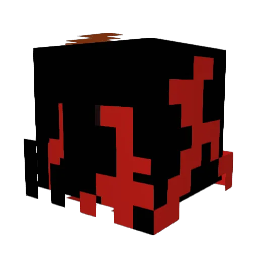 Hugoleen_ Minecraft avatar head, 3D render