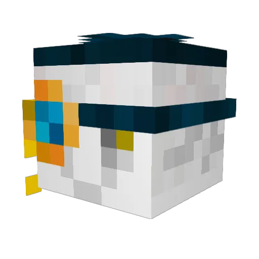 Hugoliner Minecraft avatar head, 3D render