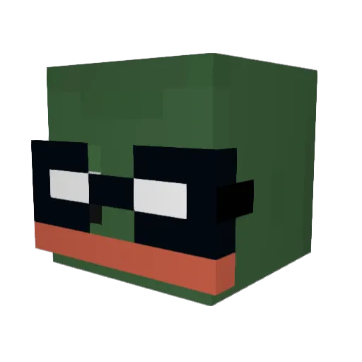 Hugordo69 Minecraft avatar head, 3D render