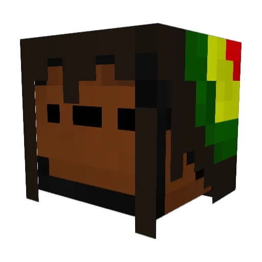 Hugosv Minecraft avatar head, 3D render