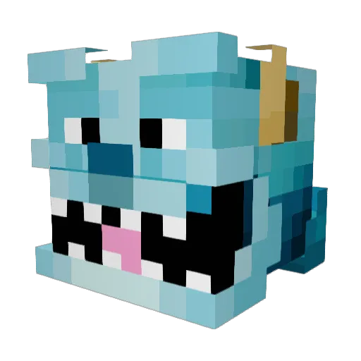 Huhn99 Minecraft avatar head, 3D render