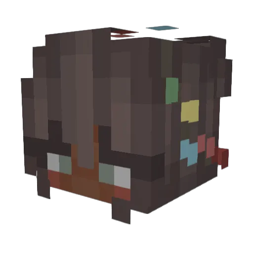 Huieon Minecraft avatar head, 3D render