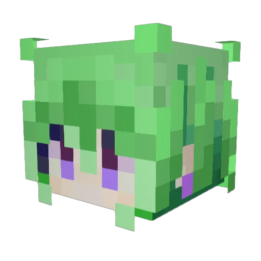 Huili11 Minecraft avatar head, 3D render