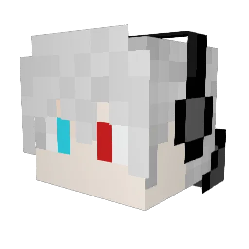 Huiovo Minecraft avatar head, 3D render