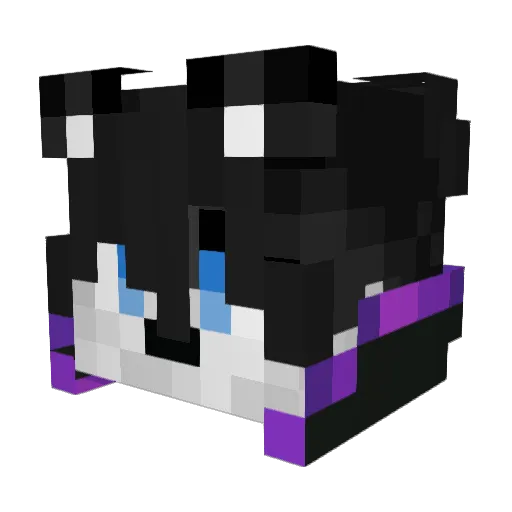 Huisiky Minecraft avatar head, 3D render