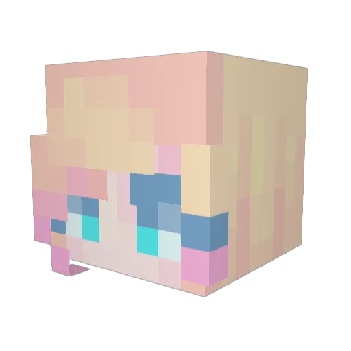 Huiyuni Minecraft avatar head, 3D render