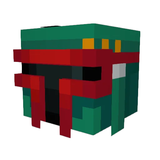 Huiza Minecraft avatar head, 3D render