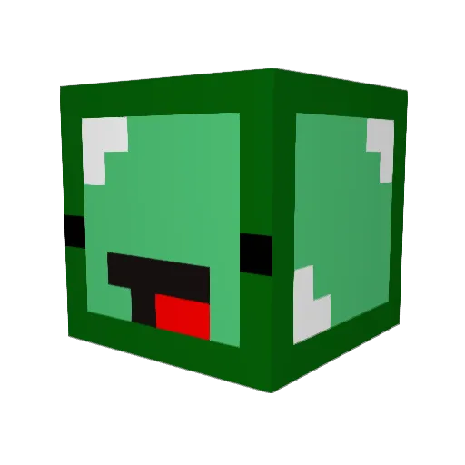 Huj_abc Minecraft avatar head, 3D render