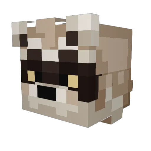 HukoJlau_06 Minecraft avatar head, 3D render