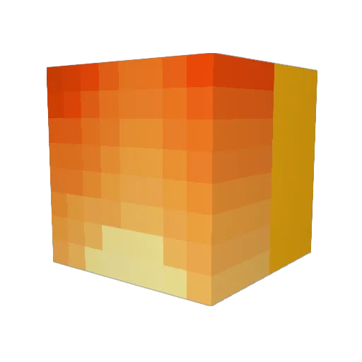 Hukota Minecraft avatar head, 3D render