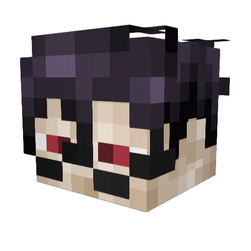 HulaHD Minecraft avatar head, 3D render