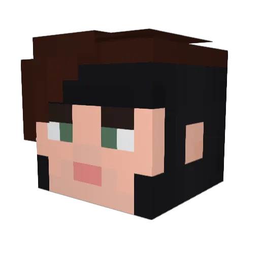HulkHoganRules04 Minecraft avatar head, 3D render
