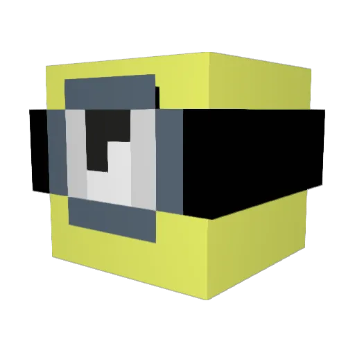 HulkRogan Minecraft avatar head, 3D render