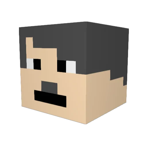 HulkSmash1283 Minecraft avatar head, 3D render