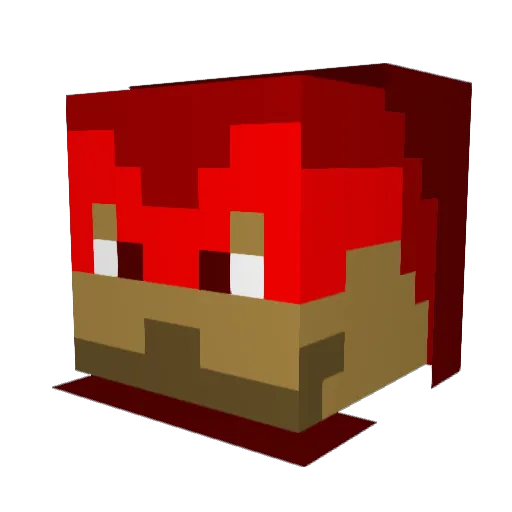 Hulk_Krogan Minecraft avatar head, 3D render
