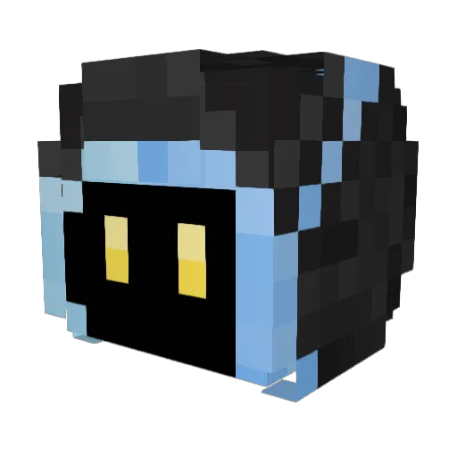 Hulkermon Minecraft avatar head, 3D render