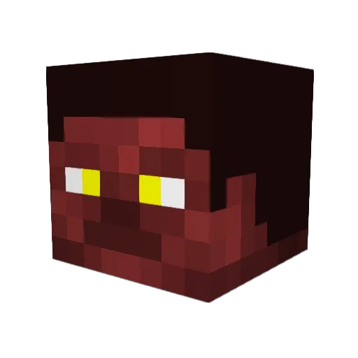 Hulkman11 Minecraft avatar head, 3D render