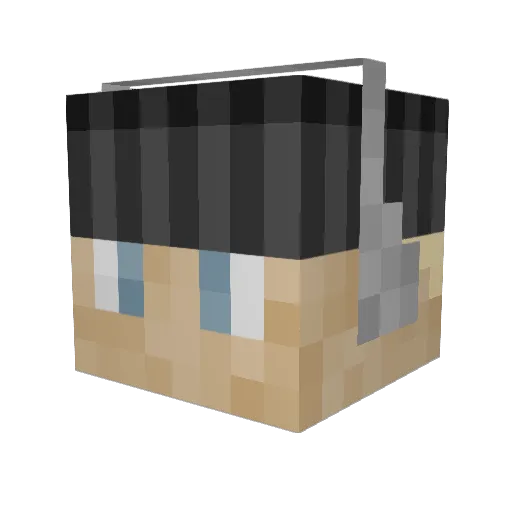 Hulkugo04 Minecraft avatar head, 3D render