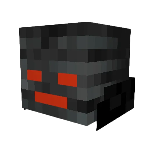 Hulky09 Minecraft avatar head, 3D render