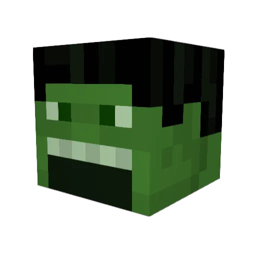 Hulky97 Minecraft avatar head, 3D render