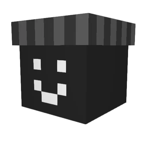 Hullipan Minecraft avatar head, 3D render