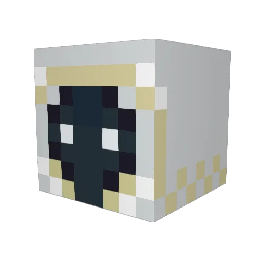 Hulpje Minecraft avatar head, 3D render