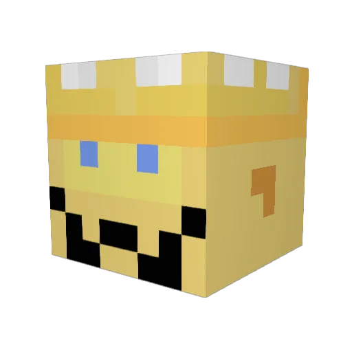 Hum3000 Minecraft avatar head, 3D render